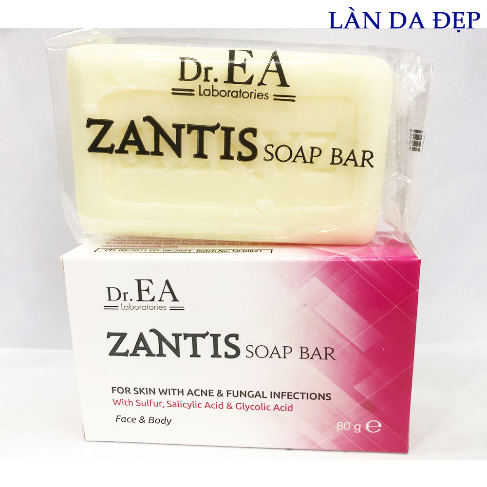 Zantis Soap Bar - Bánh xà phòng giảm mụn nấm và viêm nang lông