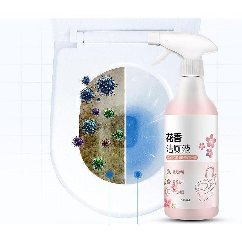 Chai Xịt Tẩy Rửa Bồn Cầu, Nhà Vệ Sinh 500Ml Hương Hoa Anh Đào