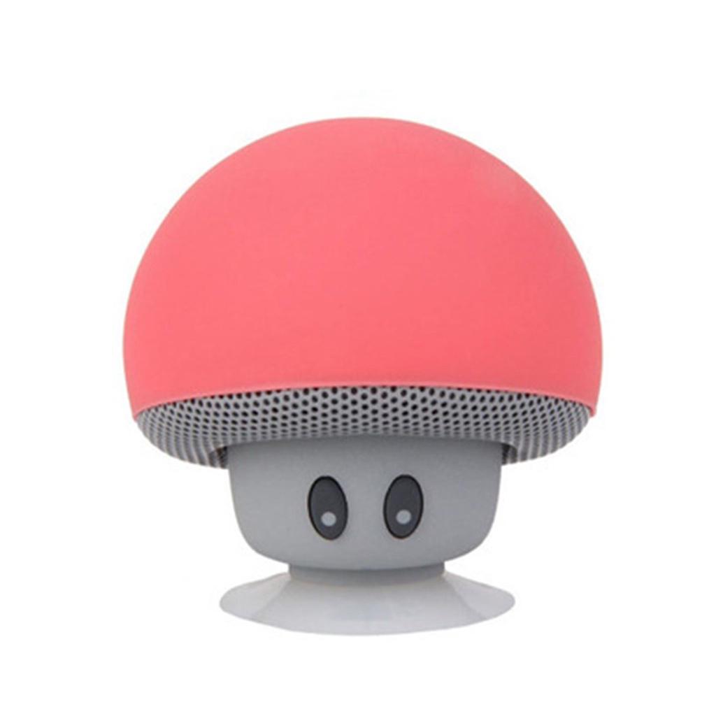 Bộ loa bluetooth không dây hình nấm kèm mic và đế hút chân không cho điện thoại thông minh