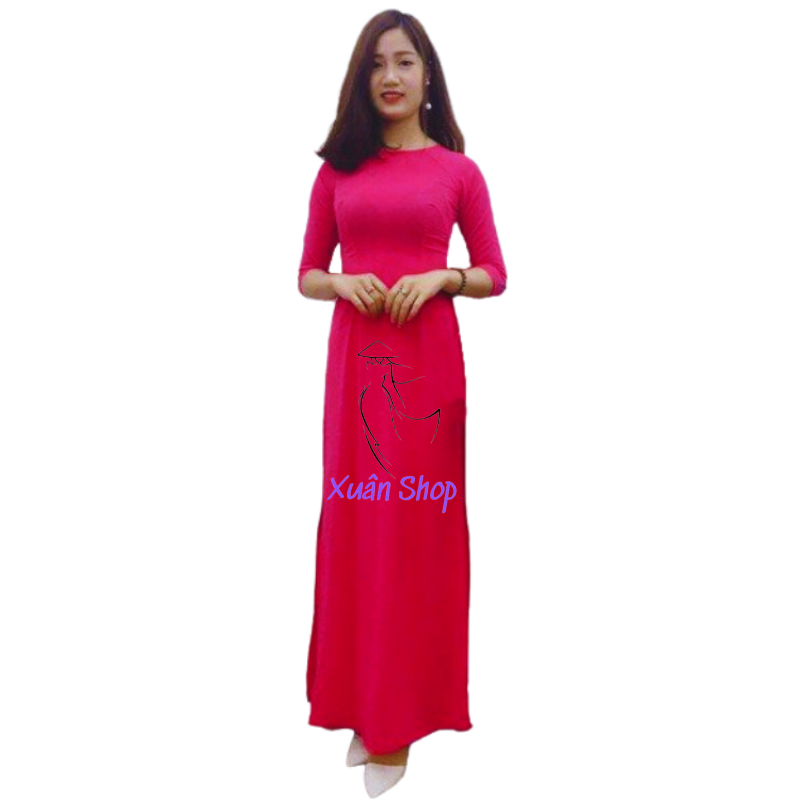 Áo dài lụa tằm kèm quần / áo dài truyền thống / áo dài nữ