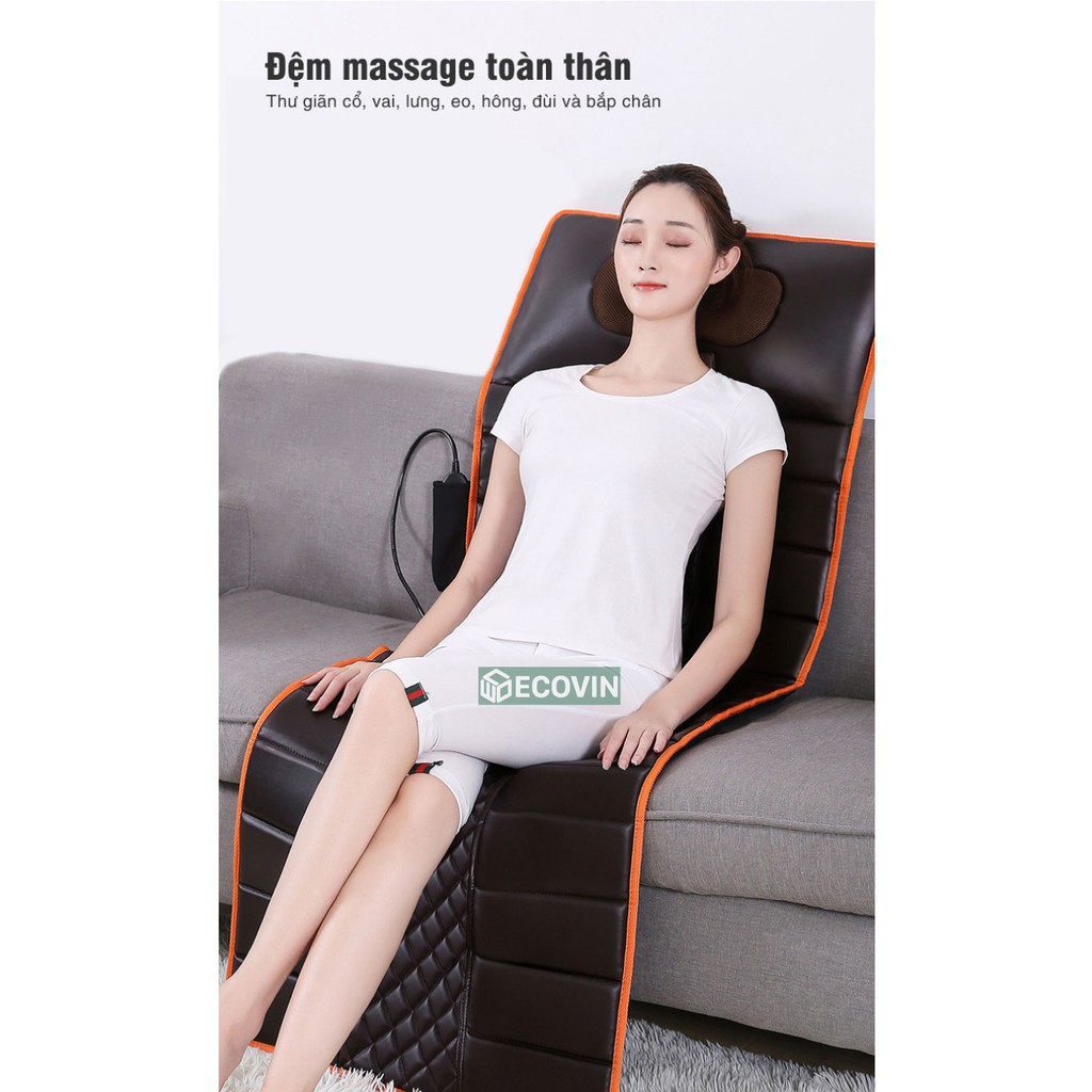 Nệm massage toàn thân,đệm massage ,nệm matxa với bi lăn và rung toàn thân giúp thư giãn,giảm đau mỏi cơ thể