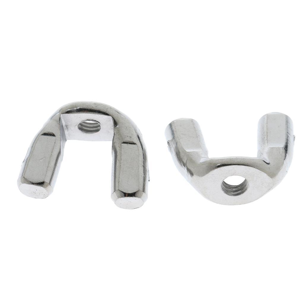 2X 2pcs Cymbal Wingnut for Drum  Hardware Cymbals Stand Replacement 6mm