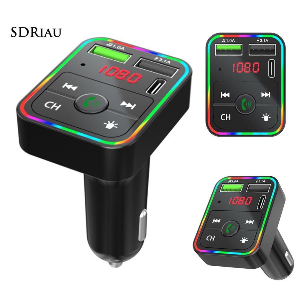 *QXDZ* 12V/24V Universal Dual USB Bluetooth 5.0 FM Transmitter MP3 Music Player Fast Charging Charger for Car Auto
