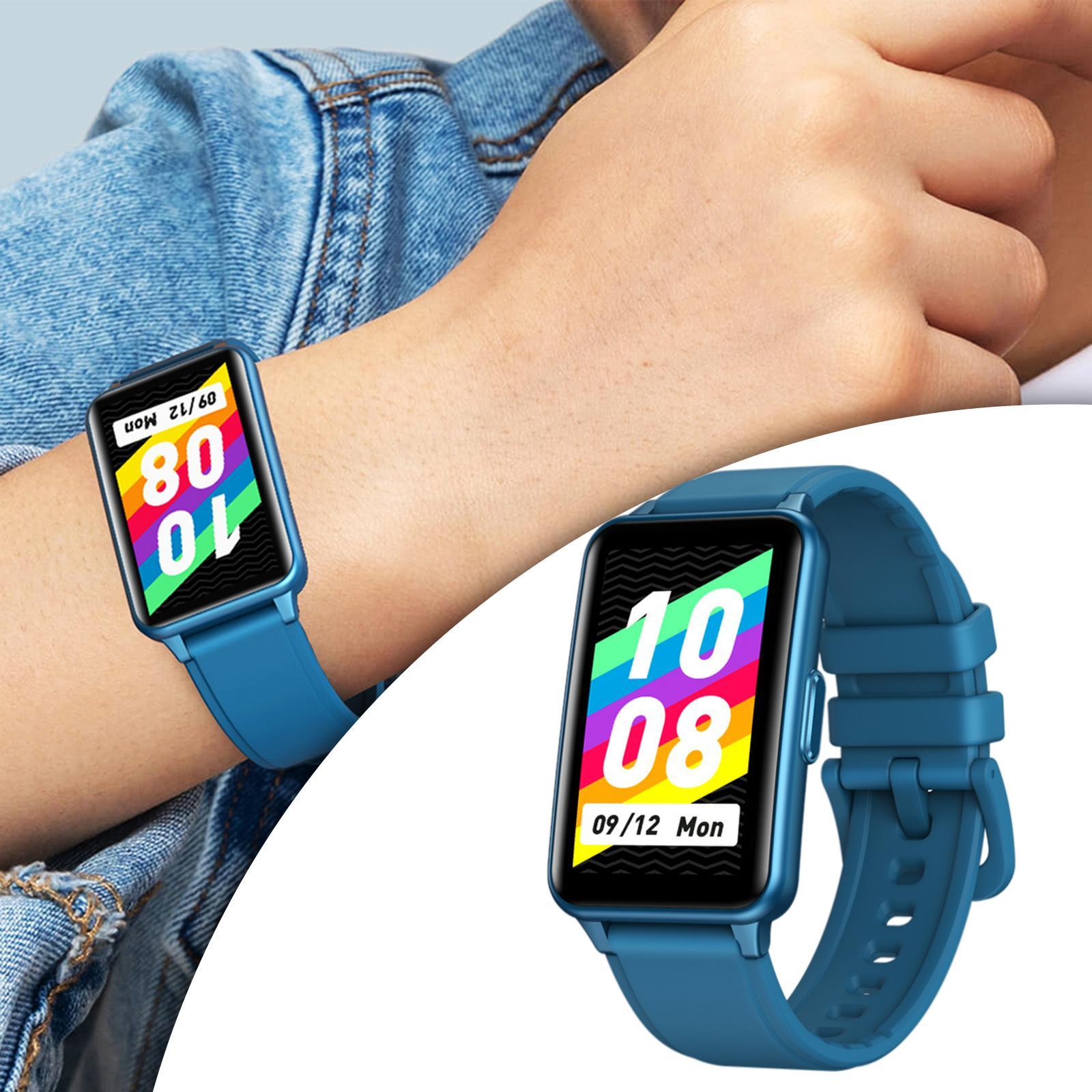 Bluetooth 5.0 Smart Watch Step Counter Wristband Sports Bracelet Blue