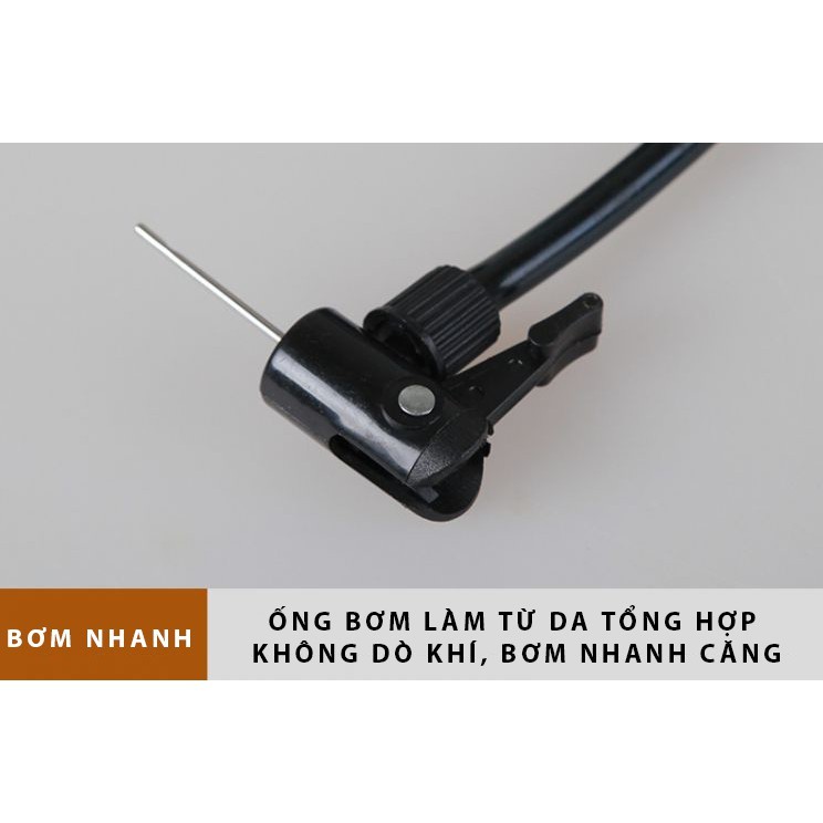 Kim bơm bóng chuyền hơi, bóng đá, bóng rổ bằng thép không gỉ tiện dụng. Bơm bóng - bơm xe đạp cầm tay Mini Cầm tay Vô cùng tiện lợi cho Thanh niên chơi Thể