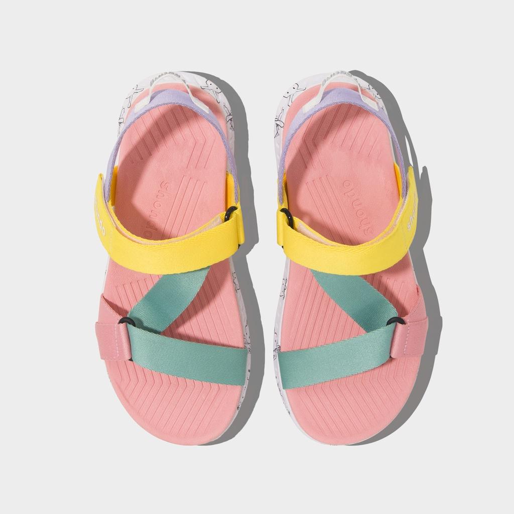Giày Sandals Nữ Shondo F7 Thỏ Bảy Màu F7M0580 Phối Màu