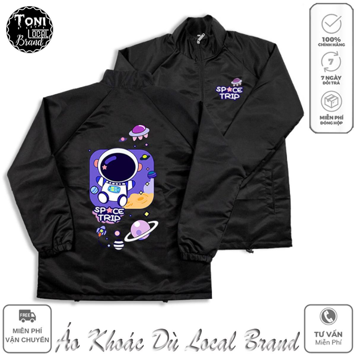 Áo Khoác Dù Local Brand Space Trip Jacket Mero 2 lớp dày form rộng Unisex cổ bẻ (D3040L - Kèm Video Ảnh Thật)