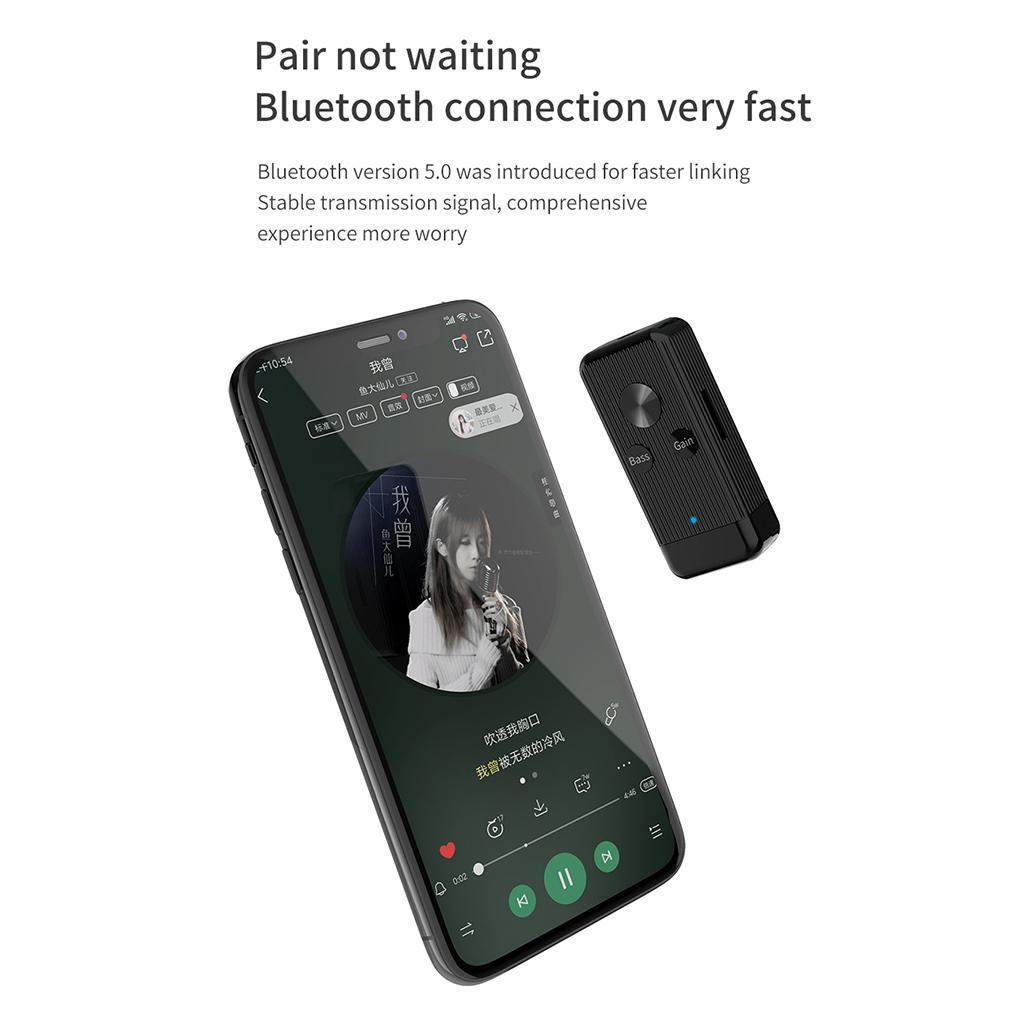 Hands-Free Mini Portable Bluetooth 5.0 Receiver  Stereo Adapter