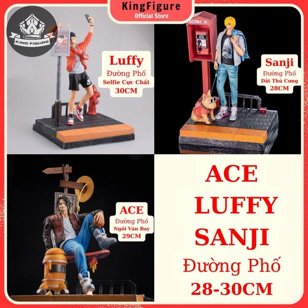 Mô Hình ACE - Luffy - Sanji Đường Phố Cực Chất 28-30cm Mô hình One Piece Cao Cấp, Figure Mô Hình Anmie One Piece Luffy V