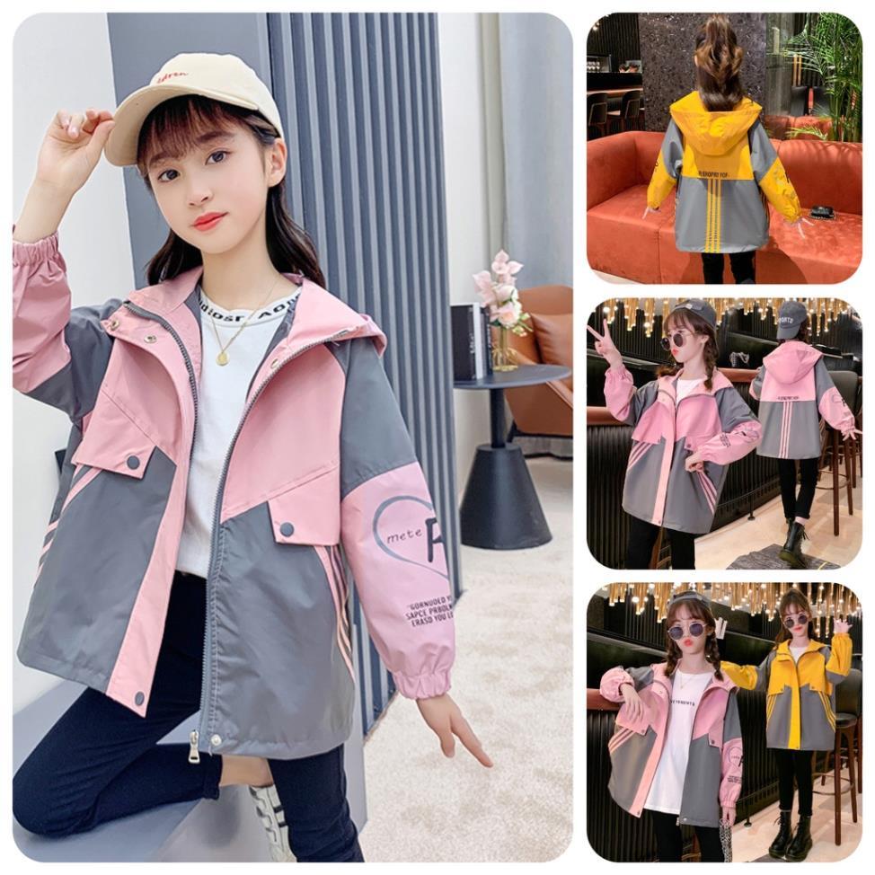 IAK30 Size130-160 (19-45kg) Áo ấm/áo lạnh kaki cho bé Hàng Quảng Châu Thời trang trẻ em
