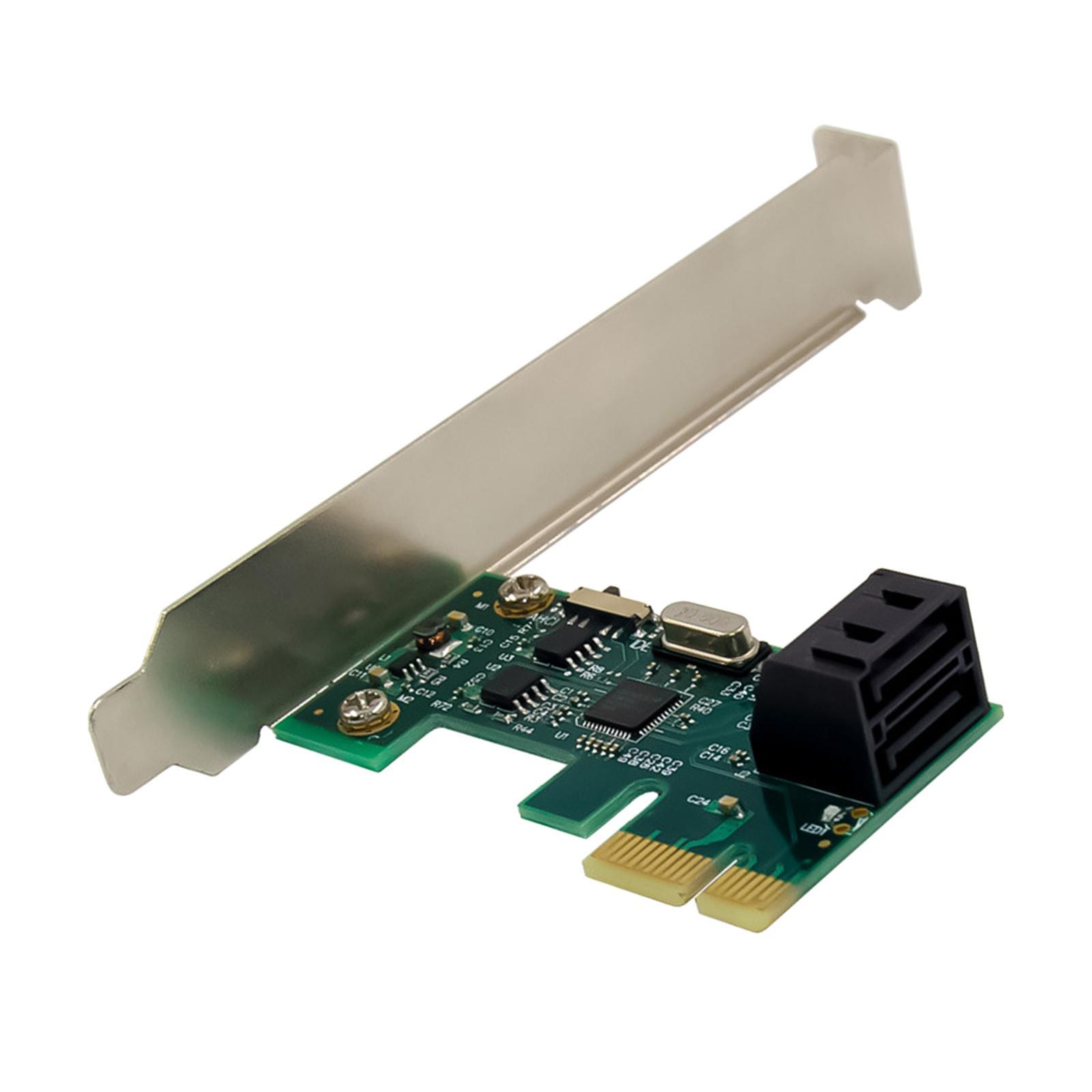 PCIe 2 Port Add On Card Support Message Signal Interrupt 6Gbps for Linux PC