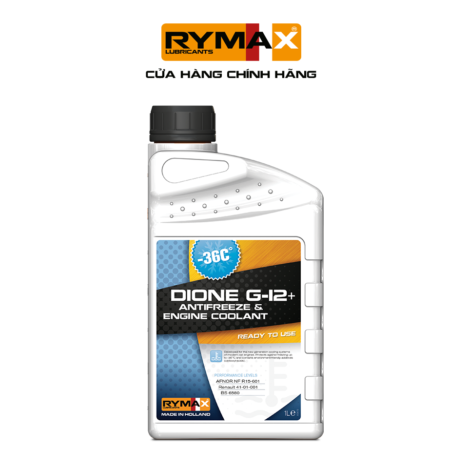 Nước làm mát pha sẵn Rymax Dione G-12+ Ready to Use - Chai 1L, 5L