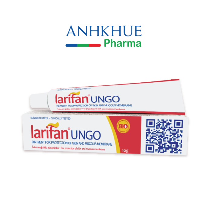 Kem bôi Larifan Ungo ngăn ngừa mụn rộp, sùi mào gà, Herpes 10g xuất xứ Châu Âu - Anh Khuê Pharma