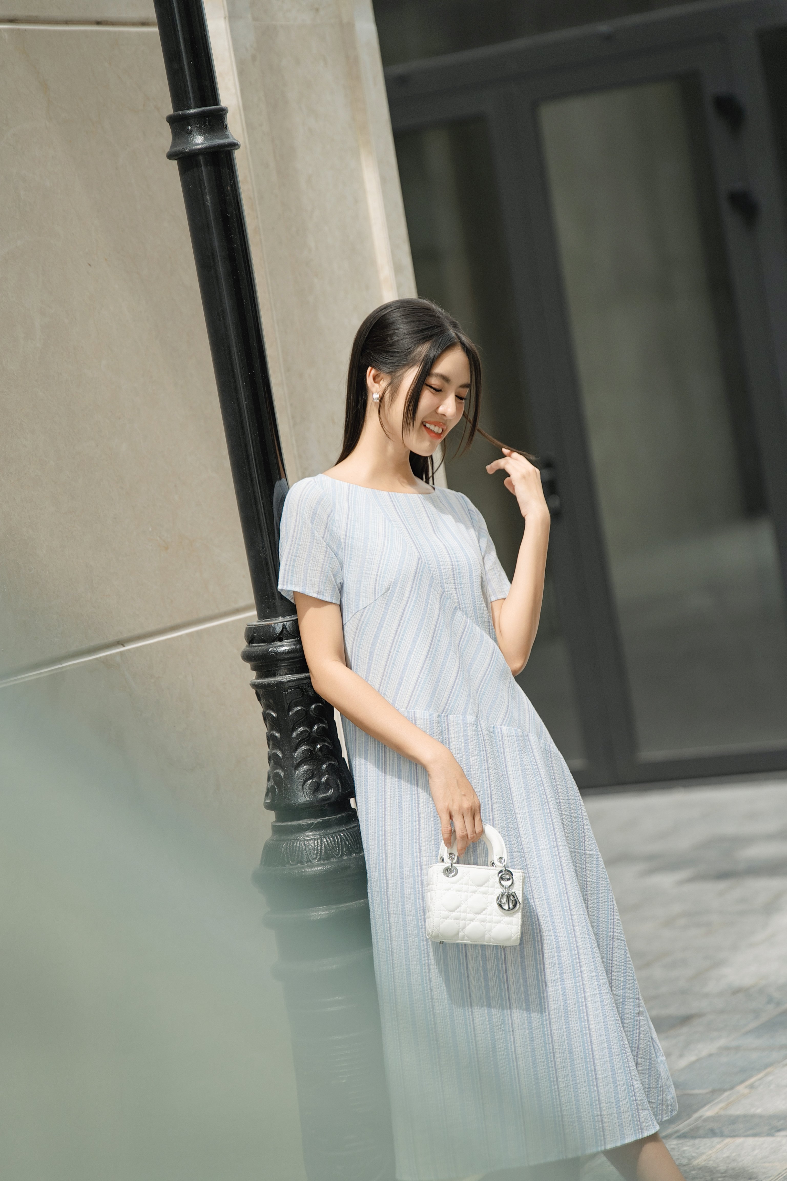 OLV - Đầm Phelim Striped Dress