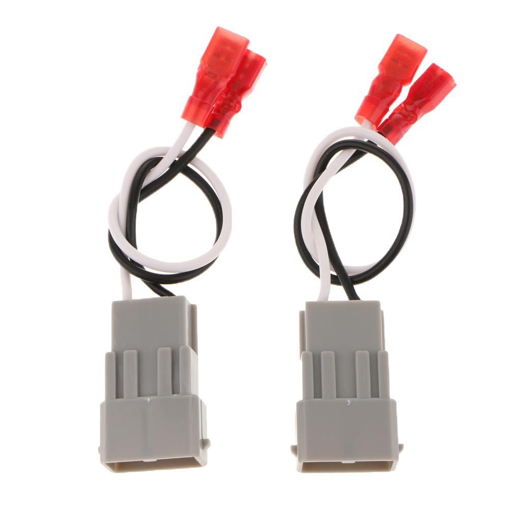 2PCS Car Radio Speaker Wire Harness Adapter Connector Plug For Honda Accord