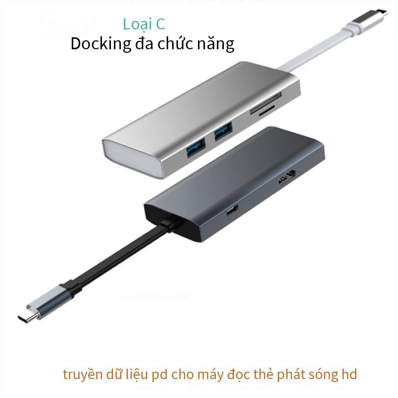 Khuyến mại đa chức năng đế cắm type-c bộ chuyển đổi nguồn điện type-c sang HDMI PD đầu đọc thẻ usb3.0HUB