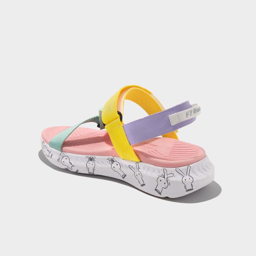 Giày Sandals Nữ Shondo F7 Thỏ Bảy Màu F7M0580 Phối Màu
