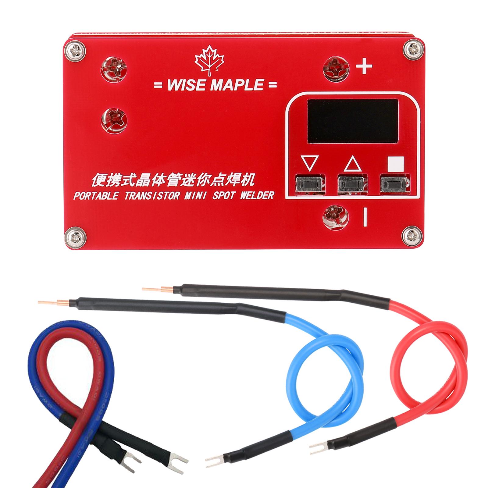 Portable Transistor Mini Lithium Battery Spot Welding Machine 3 Working Modes Adjustable Suitable for 0.1-0.12mm Nickel