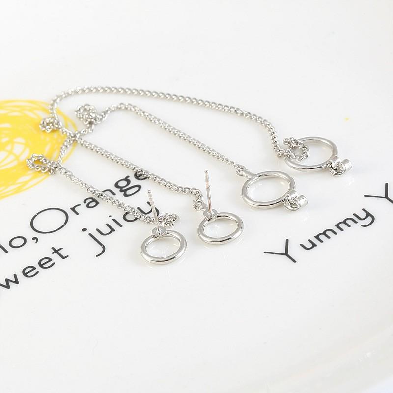 Bông tai khuyên tai unisex BTS mắt xích tròn