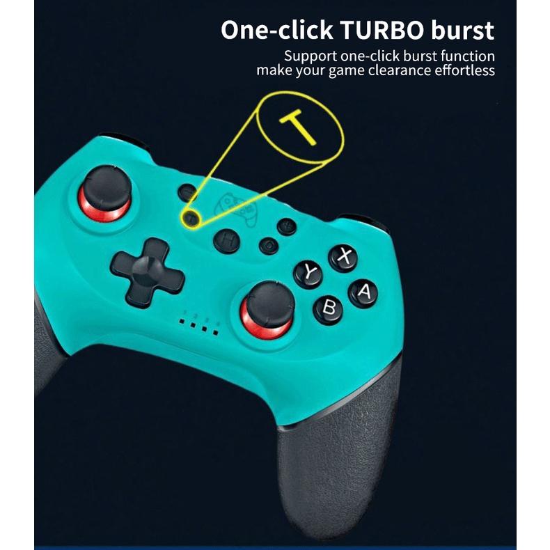 PD1001 - Tay cầm chơi game Bluetooth không dây dành cho máy chơi Nintendo Switch Lite Switch Oleed Gamepad Analog xoay