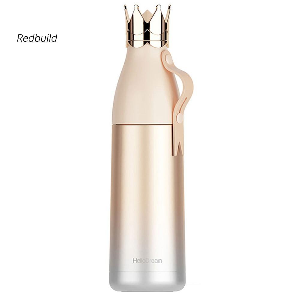 Bình Nước Giữ Nhiệt 240/350ml Hình Vương Miện Đỏ