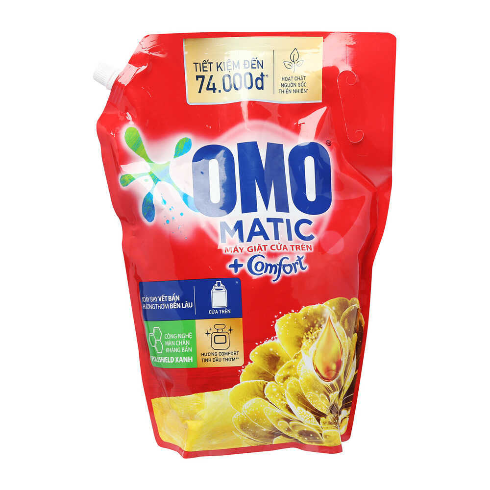 Nước Giặt Omo Tinh Dầu Thơm Comfort Cửa Trên Túi 3.6Kg