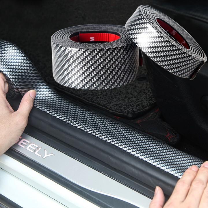 Cuộn Cao Su Vân Carbon Dán Trang Trí, Chống Xước Cho Xe Ô Tô - hd