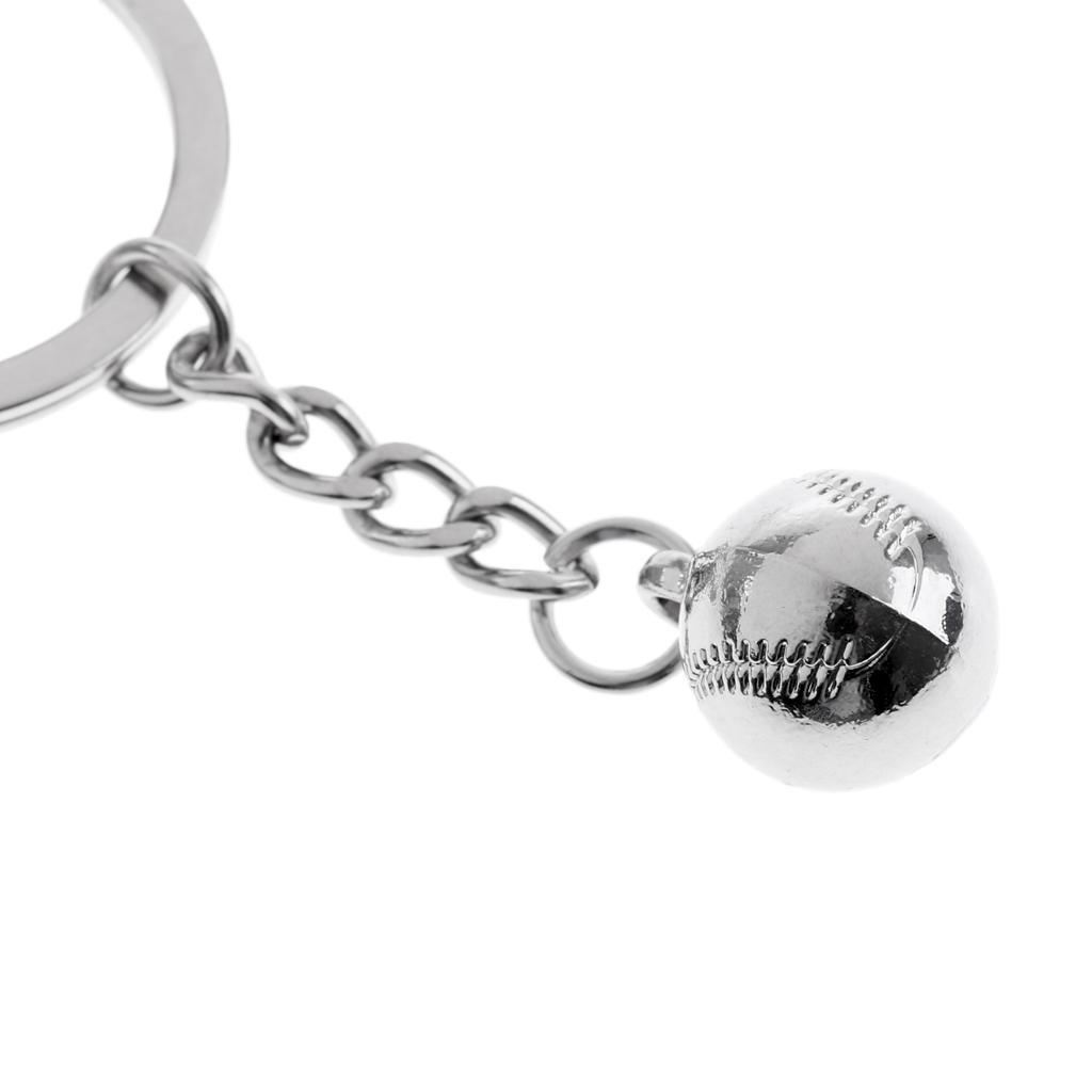 2-3pack Alloy Tennis Racket Ball Style Keychain Keyring Bag Decor Gift Souvenir