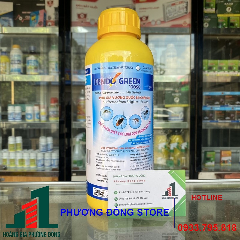 Thuốc diệt muỗi và côn trùng Fendo Green 100SC_ 1 lít