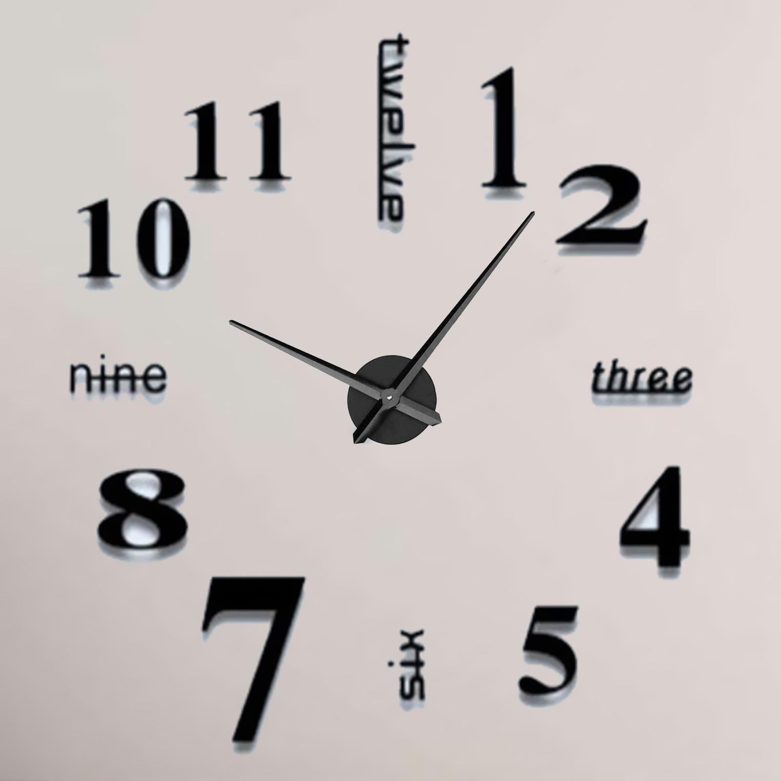 DIY Clock Movement, Minute Hands, Hour Hand, Long Shaft Clock Accessories, Clock Repair Kit for Bedroom, Kitchen, Living Room