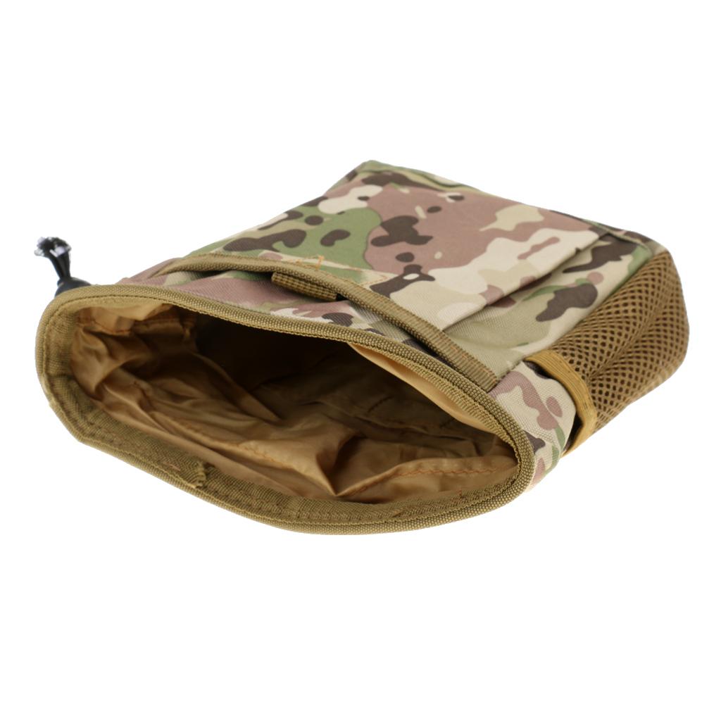 MOLLE Pouch Drawstring Dump Drop Bag Utility Outdoor Hunting Magazine Pouch
