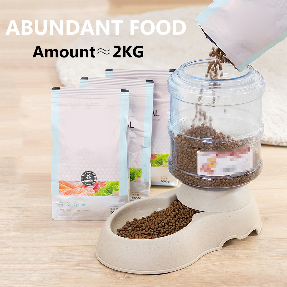 Dụng cụ nạp thức ăn và nước tự động cho chó mèo 3.75L
