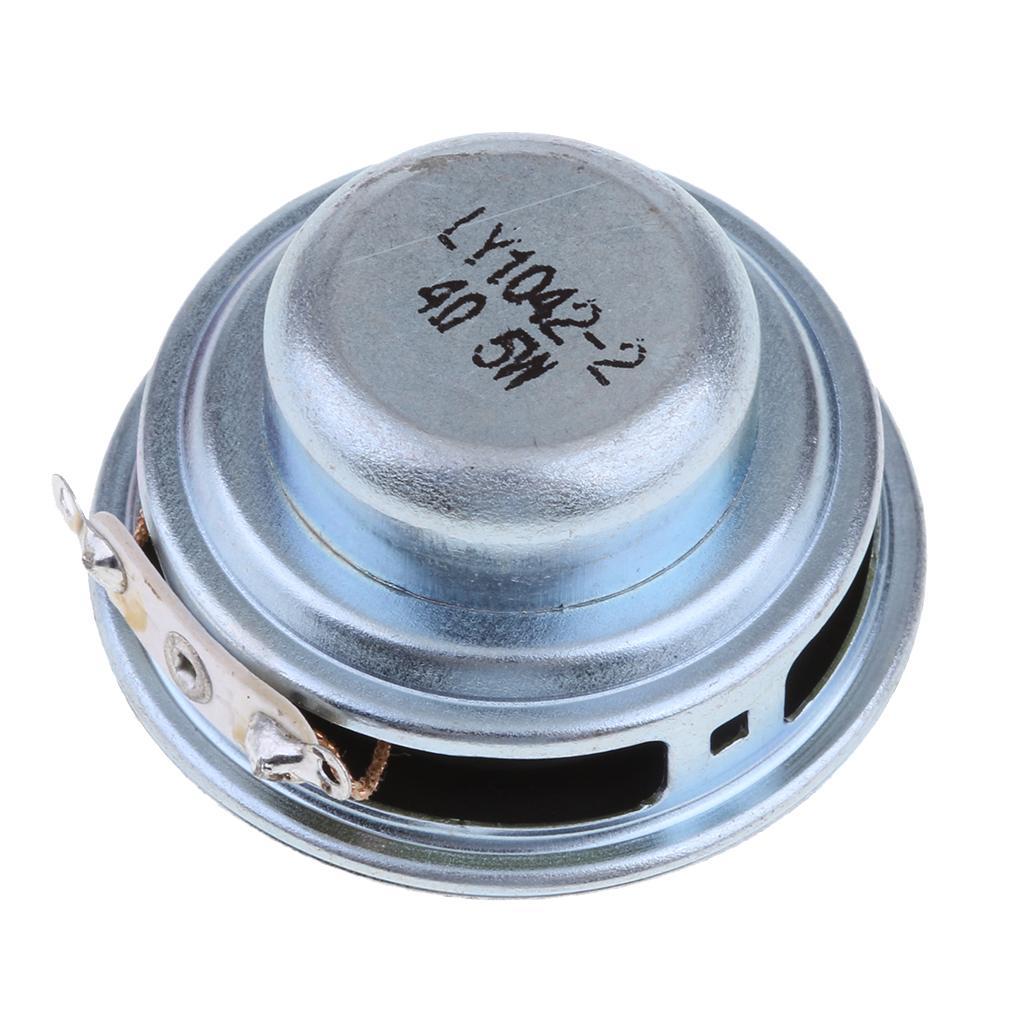 2 Packs 40mm 5W Full Range Audio Speaker 4Ohm Clear Sound 16 for