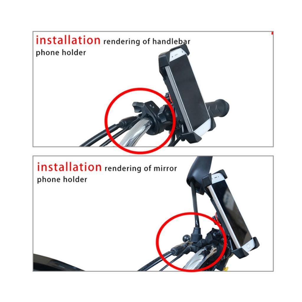 Motorcycle USB Charging Charger Mount Phone  Mobile Phone Holder