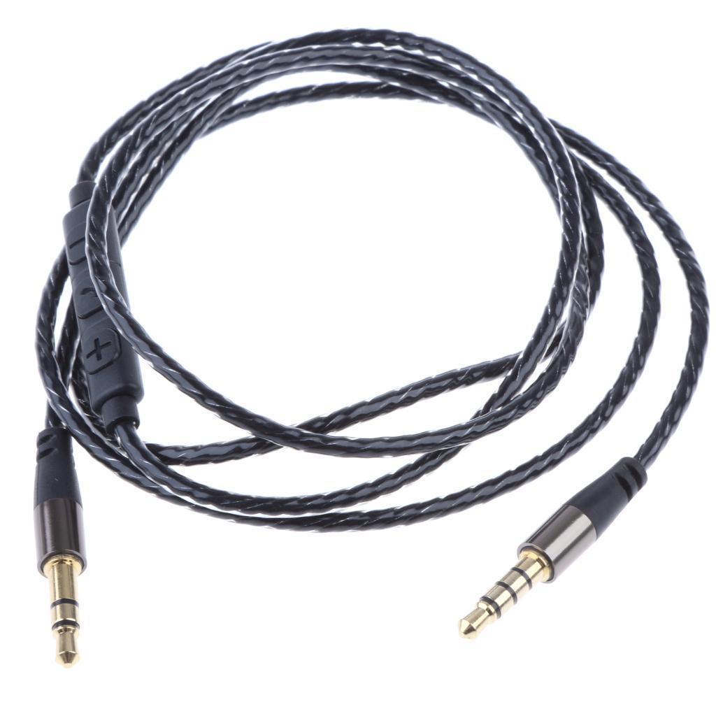 Male and female buttons on the car audio cable