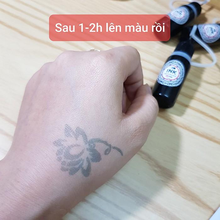 Mực xăm henna, tattoo nửa tháng Inkbox 10ml tặng 2 bảng khuôn A4