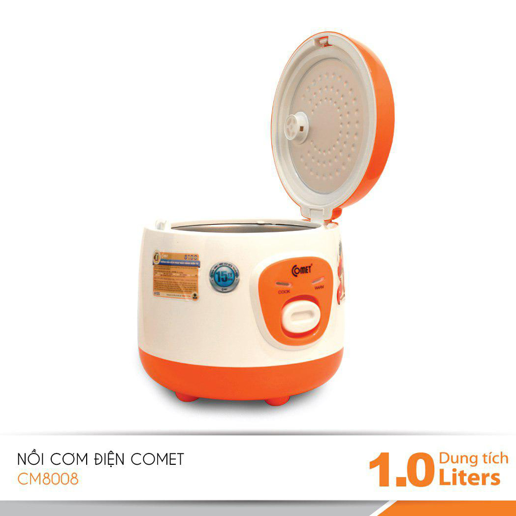 Nồi cơm điện 1.0L COMET CM8008G (Màu ngẫu nhiên) - Hàng chính hãng