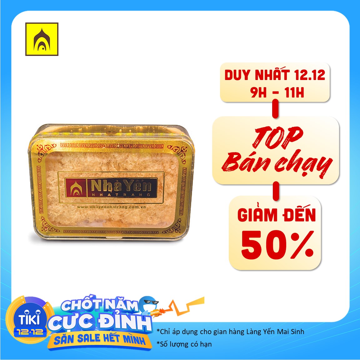 Đặc Sản Khánh Hòa - Tổ Yến Trắng Tinh Chế Vụn - Nhà Yến Nha Trang - Hộp 100 Gram - Yến Vụn Tinh Chế - Tổ Yến Sào Tinh Chế - Hàng Chính Hãng