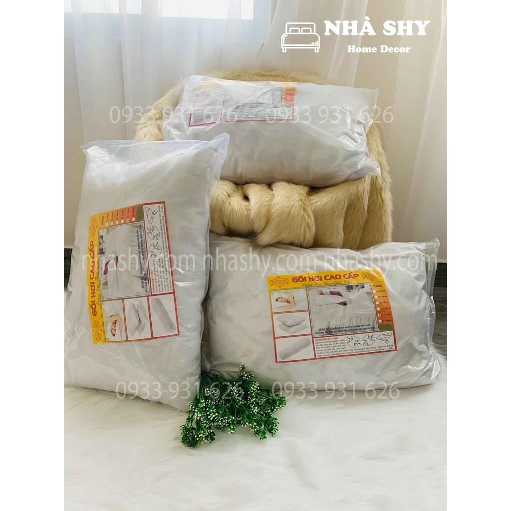 Ruột gối nằm poly cotton (45x65cm) và gối ôm size 35x1m