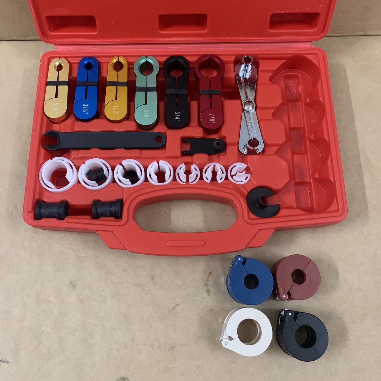 Bộ tháo ống nối điều hòa, ngắt ống xăng Full đầy đủ các đầu mồi VT1110