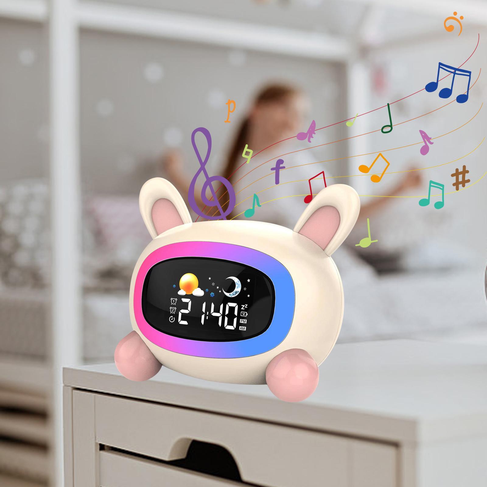 Alarm clock Kids Gift USB Snooze Night Light for Home