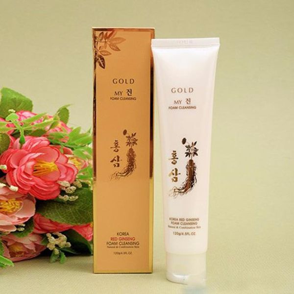 Sữa rửa mặt sâm vàng My gold ngăn ngừa lão hóa 120ml tặng kèm móc khóa