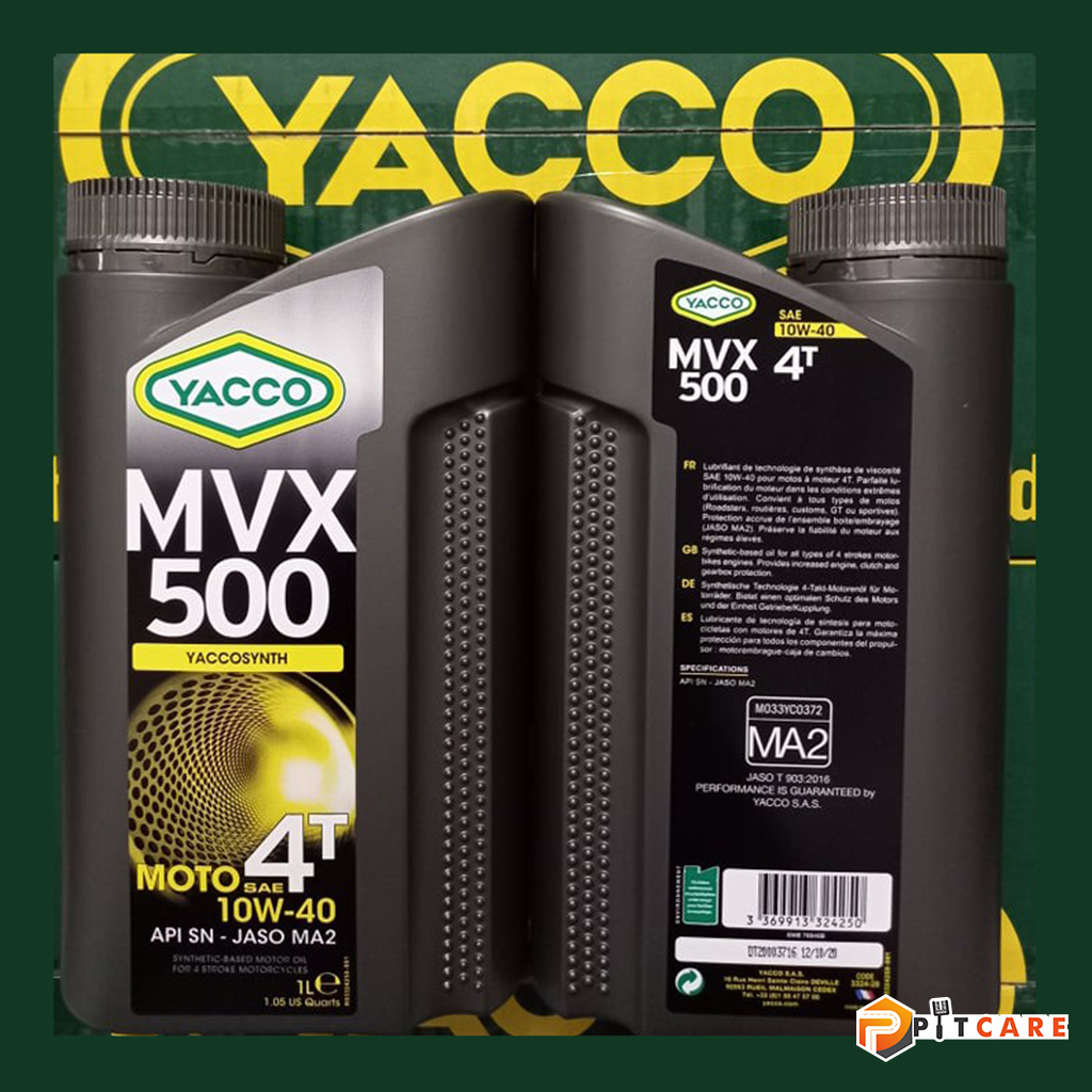 Nhớt Xe Máy Yacco MVX 500 10W40 Nhập Khẩu Pháp Có Chiết Lẻ