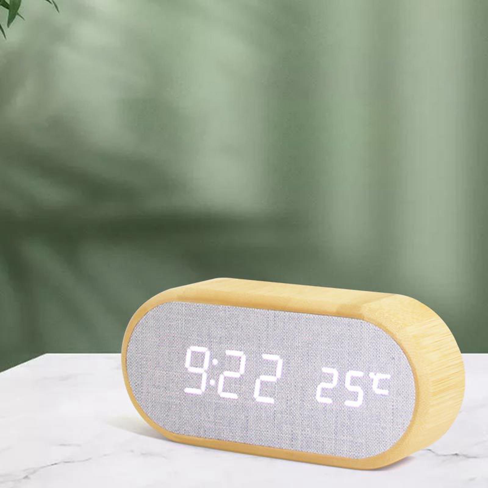 Sound Control Electronic  Clock Snooze Desktop Clock Multifunctional