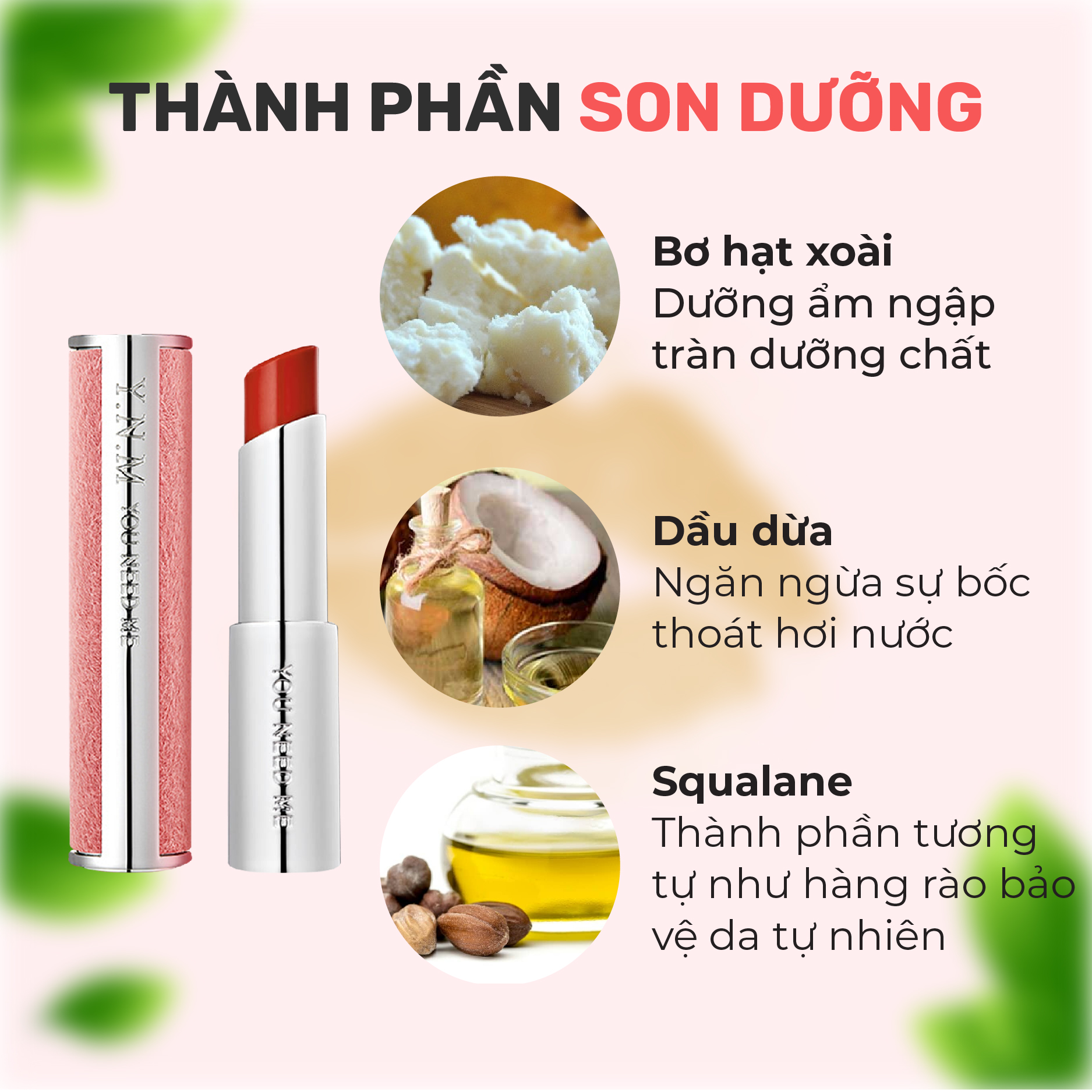 Son Dưỡng Lì Có Màu YNM Candy Pop Glow Melting Balm Crimson Chili 3g/ Đỏ Gạch