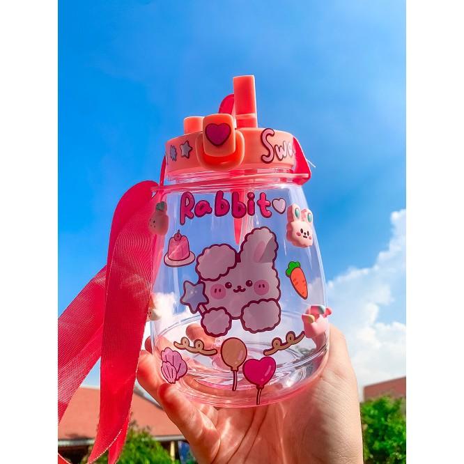 Bình Nước 1300ML ,1L, Bình Đựng Nước Cute, Bình Giữ Nhiệt