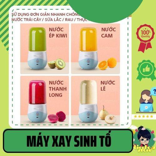 Máy Xay Sinh Tố Cầm Tay Mini 4 Lưỡi Dao HONGUO Nhựa ABS HH0022