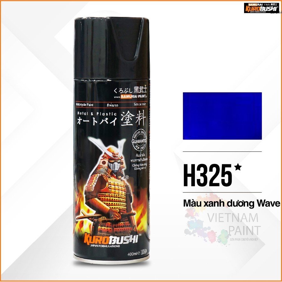 Sơn xịt Samurai Kurobushi - XANH DƯƠNG WAVE H325