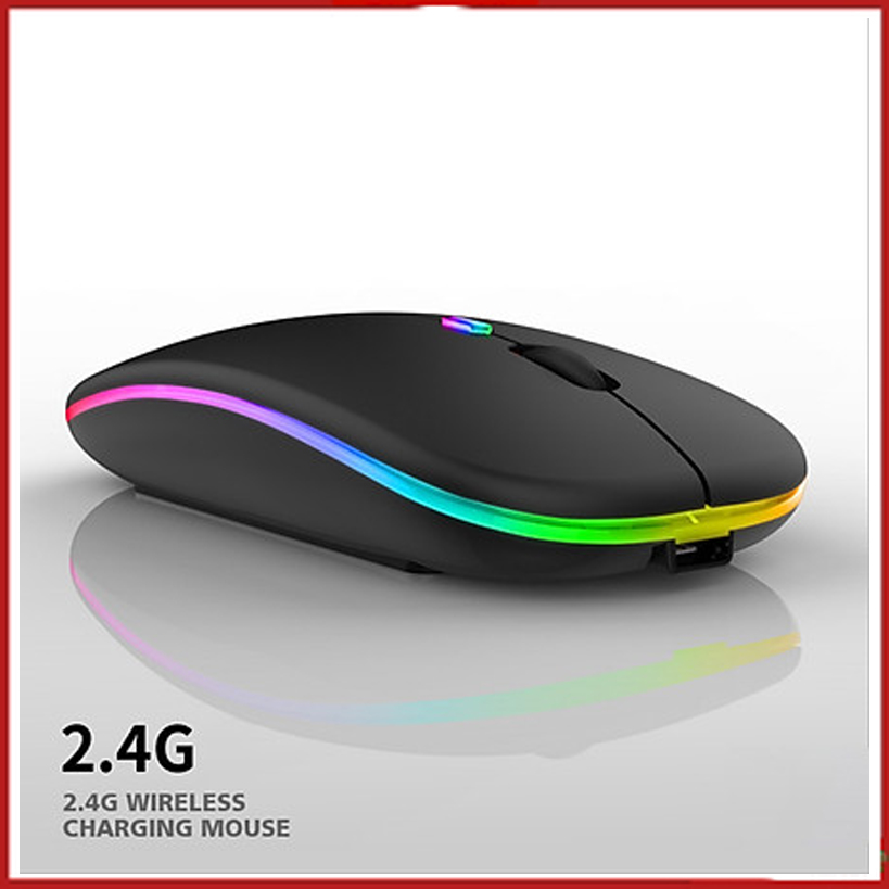 Chuột Sạc Không Dây Wireless 2.4Ghz MX Chống Ồn Có Led Đổi Màu-Hàng Chính Hãng
