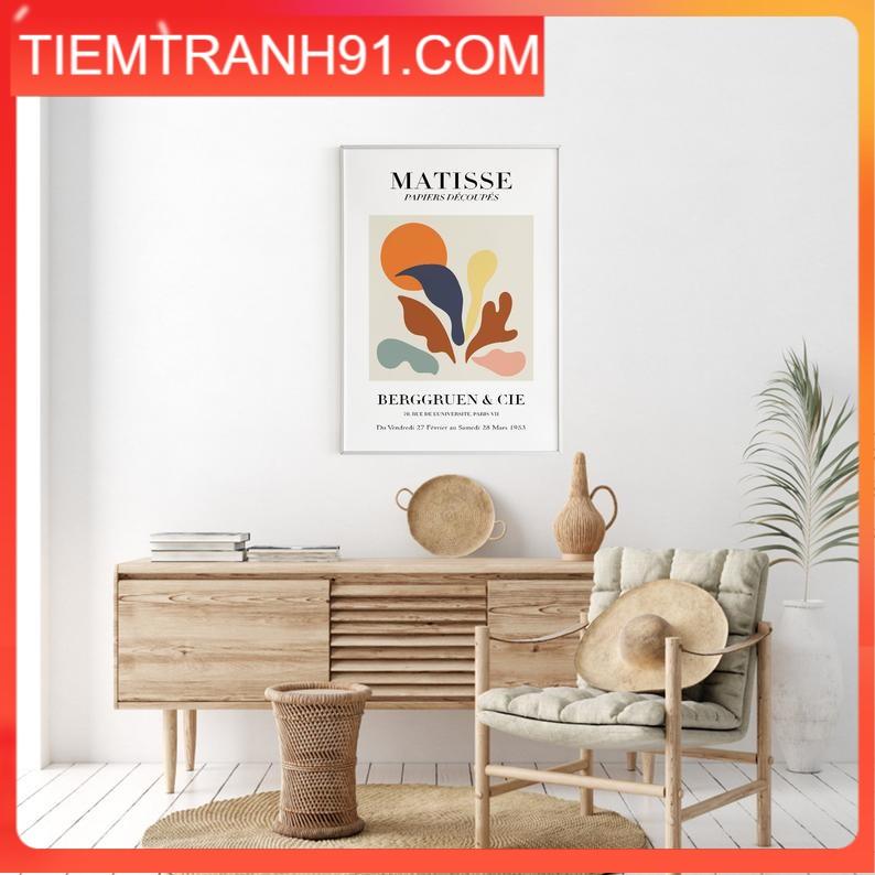 Tranh Canvas Cao Cấp | Tranh Henri Matisse, French Wall Decor, Soft Color Matisse Poster, Printable Wall Art